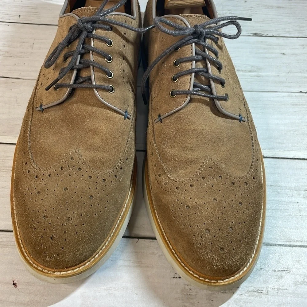 Blake Mckay Brown Carson Suede Wingtip Oxford